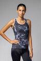 ALÉ Cycling sleeveless jersey - MARBLE PRAGMA - black/white