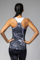 ALÉ Cycling sleeveless jersey - MARBLE PRAGMA - black/white