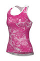 ALÉ Cycling sleeveless jersey - MARBLE PRAGMA - pink/white