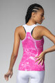 ALÉ Cycling sleeveless jersey - MARBLE PRAGMA - pink/white