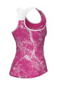 ALÉ Cycling sleeveless jersey - MARBLE PRAGMA - pink/white