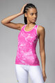 ALÉ Cycling sleeveless jersey - MARBLE PRAGMA - pink/white