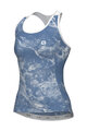 ALÉ Cycling sleeveless jersey - MARBLE PRAGMA - light blue/white