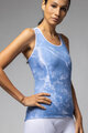 ALÉ Cycling sleeveless jersey - MARBLE PRAGMA - light blue/white