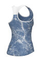 ALÉ Cycling sleeveless jersey - MARBLE PRAGMA - light blue/white
