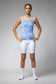 ALÉ Cycling sleeveless jersey - MARBLE PRAGMA - light blue/white