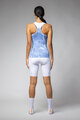 ALÉ Cycling sleeveless jersey - MARBLE PRAGMA - light blue/white