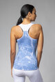 ALÉ Cycling sleeveless jersey - MARBLE PRAGMA - light blue/white