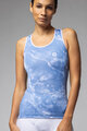 ALÉ Cycling sleeveless jersey - MARBLE PRAGMA - light blue/white