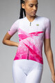 ALÉ Cycling short sleeve jersey - QUARTZ PR-E - white/pink