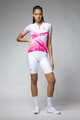 ALÉ Cycling short sleeve jersey - QUARTZ PR-E - white/pink