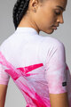 ALÉ Cycling short sleeve jersey - QUARTZ PR-E - white/pink