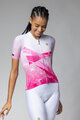 ALÉ Cycling short sleeve jersey - QUARTZ PR-E - white/pink