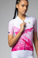 ALÉ Cycling short sleeve jersey - QUARTZ PR-E - white/pink