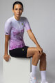 ALÉ Cycling short sleeve jersey - QUARTZ PR-E - white/purple