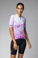 ALÉ Cycling short sleeve jersey - QUARTZ PR-E - white/purple