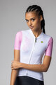 ALÉ Cycling short sleeve jersey - FOLLOW ME PR-E - white/pink