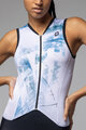 ALÉ Cycling skinsuit - MIRROR PRAGMA - white/light blue/black