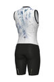 ALÉ Cycling skinsuit - MIRROR PRAGMA - white/light blue/black