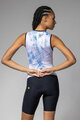ALÉ Cycling skinsuit - MIRROR PRAGMA - white/light blue/black