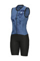 ALÉ Cycling skinsuit - MIRROR PRAGMA - blue/black