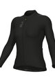 ALÉ Cycling summer long sleeve jersey - COLOR BLOCK PRAGMA - black