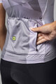 ALÉ Cycling short sleeve jersey - SPRINTER R-EV1 - white/purple/grey