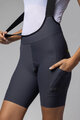 ALÉ Cycling bib shorts - GRAVEL-PRO OFF ROAD - grey
