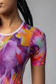 ALÉ Cycling short sleeve t-shirt - LILIUM INTIMO - white/purple/red/orange