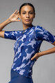 ALÉ Cycling short sleeve jersey - FLOWER PRAGMA - white/blue