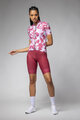 ALÉ Cycling short sleeve jersey - FLOWER PRAGMA - white/red