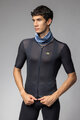 ALÉ Cycling neckwarmer - MARBLE - blue/white