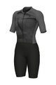 ALÉ Cycling skinsuit - BEYOND TRIATHLON - grey/black