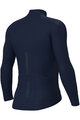 ALÉ Cycling winter long sleeve jersey - PRAGMA FONDO 3.0 - blue