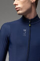 ALÉ Cycling winter long sleeve jersey - PRAGMA FONDO 3.0 - blue