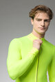 ALÉ Cycling winter long sleeve jersey - PRAGMA FONDO 3.0 - yellow