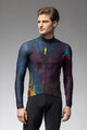 ALÉ Cycling winter long sleeve jersey - PRAGMA ZANZIBAR - black/multicolour