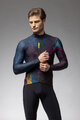 ALÉ Cycling winter long sleeve jersey - PRAGMA ZANZIBAR - black/multicolour