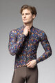 ALÉ Cycling winter long sleeve jersey - PRAGMA FLOWERY - black/multicolour