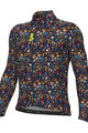 ALÉ Cycling winter long sleeve jersey - PRAGMA FLOWERY - black/multicolour