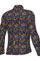 ALÉ Cycling winter long sleeve jersey - PRAGMA FLOWERY - black/multicolour