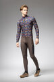 ALÉ Cycling winter long sleeve jersey - PRAGMA FLOWERY - black/multicolour