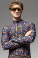 ALÉ Cycling winter long sleeve jersey - PRAGMA FLOWERY - black/multicolour