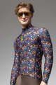 ALÉ Cycling winter long sleeve jersey - PRAGMA FLOWERY - black/multicolour