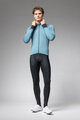 ALÉ Cycling windproof jacket - PRAGMA FONDO 3.0 - light blue/black