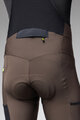 ALÉ Cycling long bib trousers - STONES CARGO 2.0 - brown