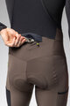 ALÉ Cycling long bib trousers - STONES CARGO 2.0 - brown