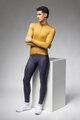 ALÉ Cycling winter long sleeve jersey - PR-E FOLLOW ME 2.0 - yellow