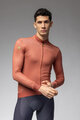ALÉ Cycling winter long sleeve jersey - PR-E FOLLOW ME 2.0 - brown