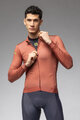 ALÉ Cycling winter long sleeve jersey - PR-E FOLLOW ME 2.0 - brown
